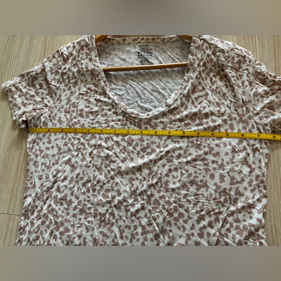 JOE FRESH/GEORGE 18-19” PTP 2 Pc Set of Women's Tops, Purple/Leopard, Size L/XS - Picture 15 of 16